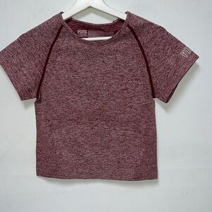 Pink Victoria’s Secret seamless Heathered burgundy Athletic Top size large